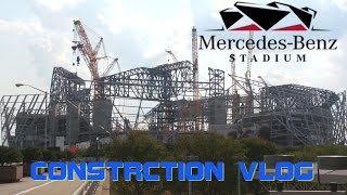 Mercedes Benz Stadium Construction 2 [upl. by Nylekoorb260]