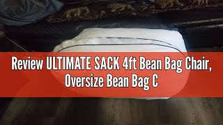 Review ULTIMATE SACK 4ft Bean Bag Chair Oversize Bean Bag Chair for Adults Comfy Chair Bean Bag Co [upl. by Korten]