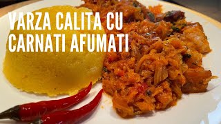 Varza calita cu carnati Reteta pas cu pas [upl. by Anamor]