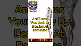 Barbell Lunge  Leg Exercise PT 20  MotiveMuscle1 motivation legexercise legdayintensity [upl. by Norraa]