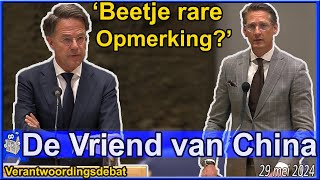 Mark Rutte houdt van Rusland amp China Joost Eerdmans vraagt waarom  Tweede Kamer [upl. by Nitreb]