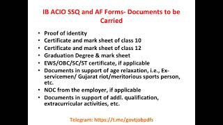 IB ACIO SSQ and AF Out Key Details [upl. by Garnet]