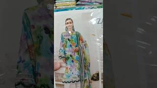 Premium Lawn Digital Print with Chikan Kari Trouser  Chiffon Dupatta [upl. by Nahk]