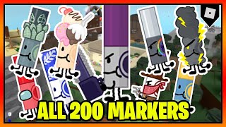 How to get ALL 200 MARKERS in FIND THE MARKERS  Roblox [upl. by Etteoj]