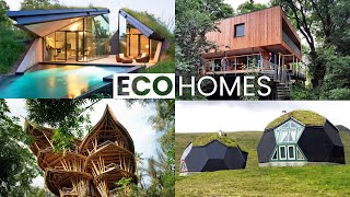 10 EcoFriendly and Sustainable Houses  Green Building Design [upl. by Elehcim]