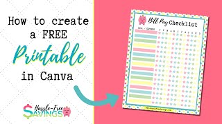 Create A Printable for your Blog in Canva [upl. by Silvia]