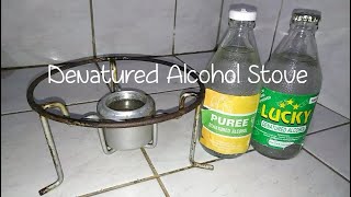 Denatured alcohol stove [upl. by Suoirrad]