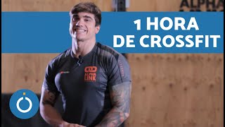 Clase COMPLETA de 1 HORA de CROSSFIT  FITNESS EN CASA 🏋‍♂ [upl. by Ieppet471]