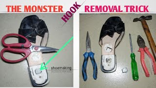 The monster high heels hook removal trick diy beginners shoemaking [upl. by Ranie]