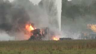 Oil Well Blow Out 10 31 2013 [upl. by Neelyt]