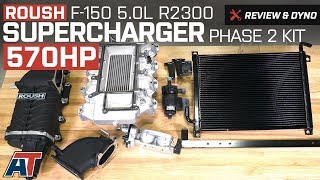 20112014 F150 50L Roush R2300 570 HP Supercharger  Phase 2 Kit Review amp Dyno [upl. by Aisac]