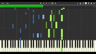 Slander amp Said The Sky  Potions ft JT Roach Synthesia Tutorial  Free Piano Sheets [upl. by Elleimac]