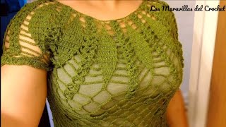 LasMaravillasdelCrochet BLUSA A CROCHETganchillo Paso a Paso 1 [upl. by Geri]