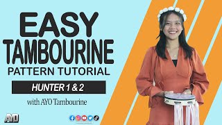 Easy Tambourine Pattern HUNTER 1amp2  Tutorial [upl. by Ylim533]