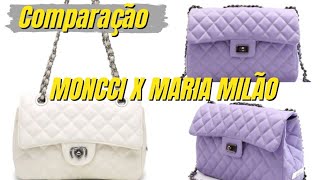 Bolsa Maria Milão x Moncci  comparação qual eu compraria novamente [upl. by Nwahsor]