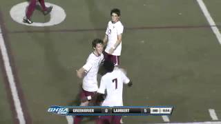 Bakawsu Kinteh of Lambert High scores 4th goal in the GHSA class 4A boys soccer championship [upl. by Bendite]