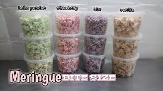 how to make meringue  meringue bites  four flavor  kusina ni angelo  Ep8 [upl. by Quita]