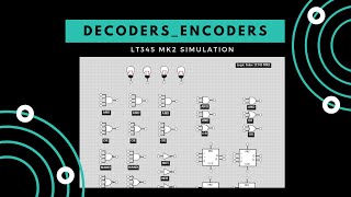 Decoders amp Encoders LT345 MK2 Logic Tutor Simulation [upl. by Enorahs847]