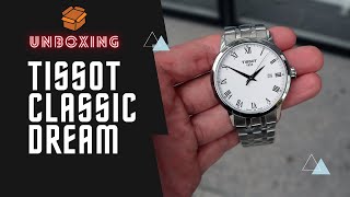 Unboxing 2020 Tissot Classic Dream T1294101101300 [upl. by Aschim]