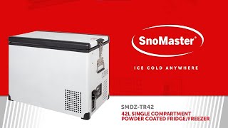 SnoMaster  42L Single Compartment Portable FridgeFreezer  Powder Coated [upl. by Agon729]