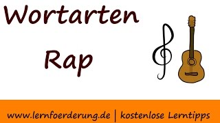 Wortarten leicht verständlich erklärt im Wortarten Rap [upl. by Aliuqat229]