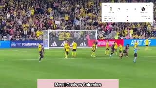 Messi Goal Inter Miami vs Columbus Crew [upl. by Wernda]