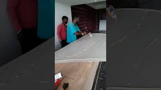 Polygranite sheet installation  Davanagere contact 7676153758 [upl. by Wrennie658]