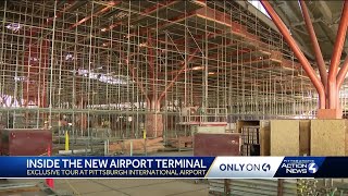 An inside look at construction of Pittsburgh International Airports new terminal [upl. by Seaman]