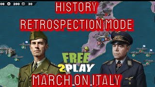 MARCH ON ITALY  HISTORY RETROSPECTION  World Conquerer 4 Event Normal amp Hard Free to Play [upl. by Hassadah]