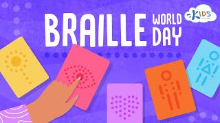 World Braille Day  January 4th Why Celebrate World Braille Day  Kids Academy [upl. by Melli]