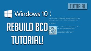 How to Rebuild BCD or Boot Configuration Data File in Windows 10 SOLVED [upl. by Tadashi]