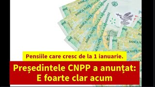 Pensiile care cresc de la 1 ianuarie Președintele CNPP a anunțat E foarte clar acum [upl. by Eilra]