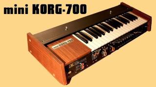 MINIKORG KORG 700 Analog Synthesizer 1973  HQ DEMO  Mini Korg [upl. by Munt]