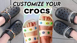 How to customize your Crocs REMOVABLE chains  easy DIY Jibbitz [upl. by Gnuj]