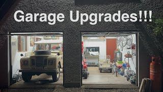 Garage Workshop Upgrades  New LED lights new paint workbench modified and a Myford lathe [upl. by Ginevra]