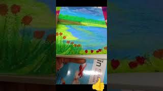 Oil Pastels Colouring 🎨 Easy To Blend With Finger 🤘art artshorts creative how to use oil colour [upl. by Mortensen281]