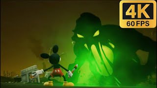 Disney Epic Mickey Rebrushed  False Shadow Blot Boss Paint 4K 60fps [upl. by Yennaiv]