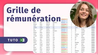 Tutorial  Créer une grille de rémunération sur Excel [upl. by Aneehsor665]