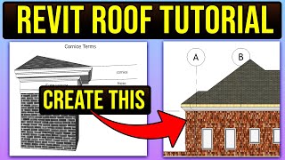 Revit Roof Design with Roof Cornice  Easy Guide For Beginners [upl. by Mcgraw940]