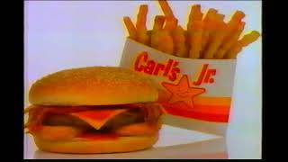 Carl’s Jr Western Cheeseburger Bacon Commercial 1984 [upl. by Yc]