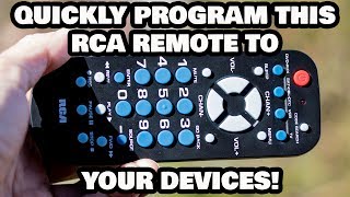 Quickly Program This RCA Remote to Your Devices [upl. by Anirahs248]