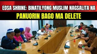 EDSA SHRINE BINATILYONG MUSLIM GALING MINDANAO GALIT AT NANAWAGANyoutubevideo edsashrine [upl. by Tooley348]