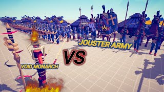 Void Monarch VS Jouster  Evil VS Renaissance Army Totally Accurate Battle Simulator TABS Gaming [upl. by Llyrpa]