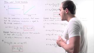 Equations of Motion under Constant Acceleration [upl. by Coe]