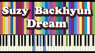 수지백현 SuzyBaekhyun  Dream piano cover [upl. by Roter]