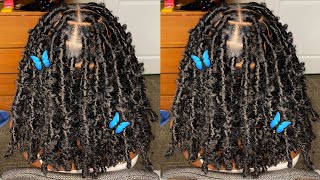 EASY BUTTERFLY LOC BOB TUTORIAL  How To Make Them Distressed [upl. by Matthiew]