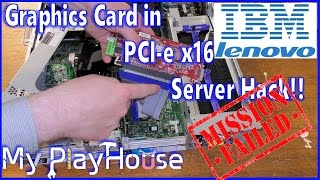 Trying Riser Card from IBM x3550 in IBM x3650 M3  434 [upl. by Chaffinch]