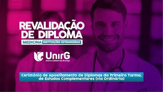 CERIMÔNIA DE ENTREGA DE APOSTILAMENTOS  UNIRG [upl. by Aggappera]