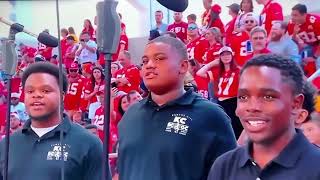 NFL Fans Boo Boys and Girls Choir for singing Black National Anthem at Lions vs Chiefs Game [upl. by Eenyaj]