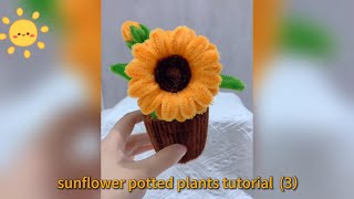 Handmade diy pipe cleaner flowerhandmade gift flowerscraft decoration diy video [upl. by Christie]